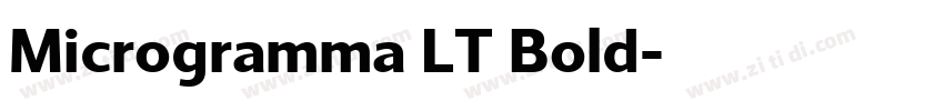 Microgramma LT Bold字体转换